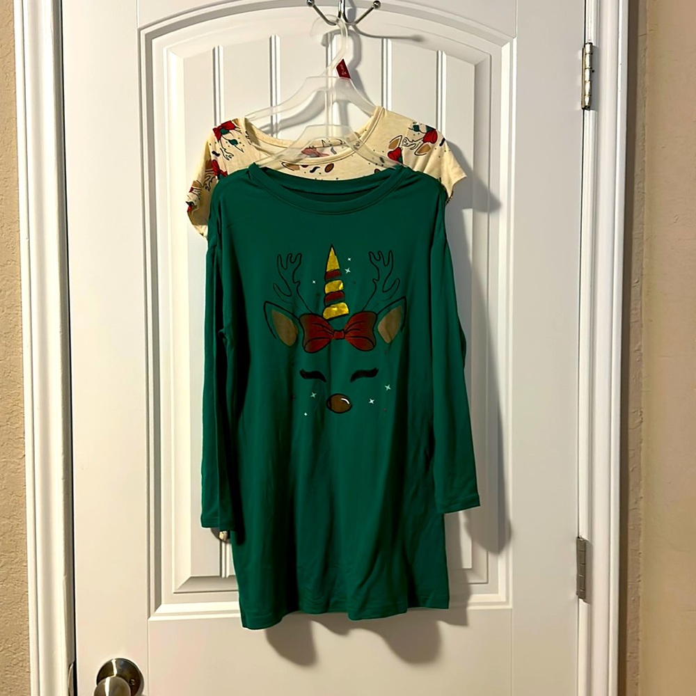 Set of 2 nightgowns girls 6/6x